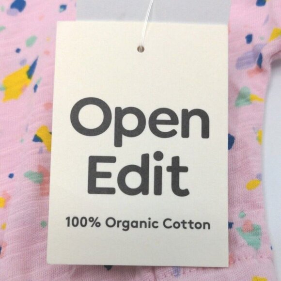 Open Edit Nordstrom Baby Clothes Romper 3 Months Pink Opal Terrazzo NEW - Picture 5 of 9